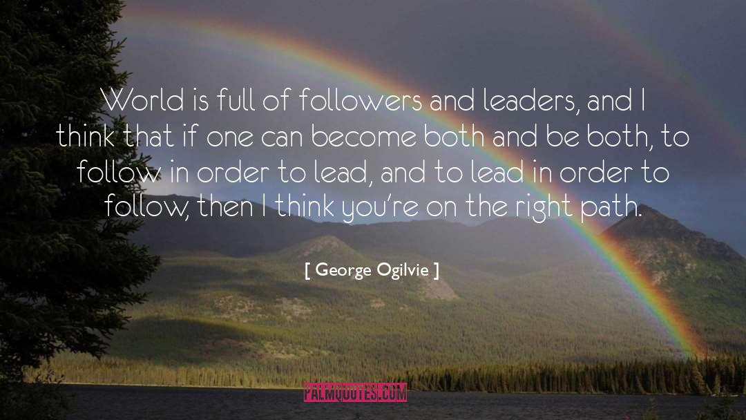Lead In quotes by George Ogilvie