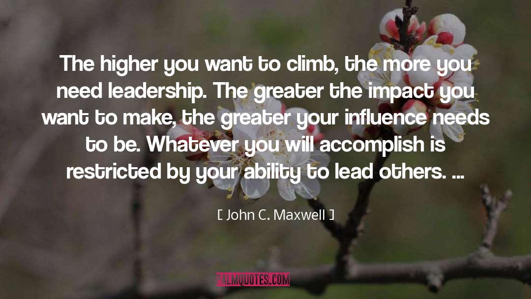 Lead Others quotes by John C. Maxwell