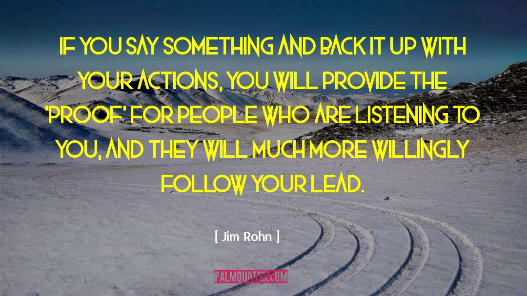 Lead People quotes by Jim Rohn