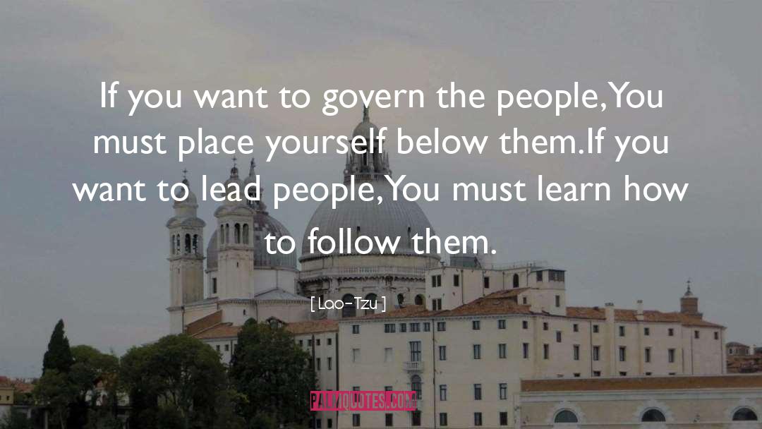 Lead People quotes by Lao-Tzu