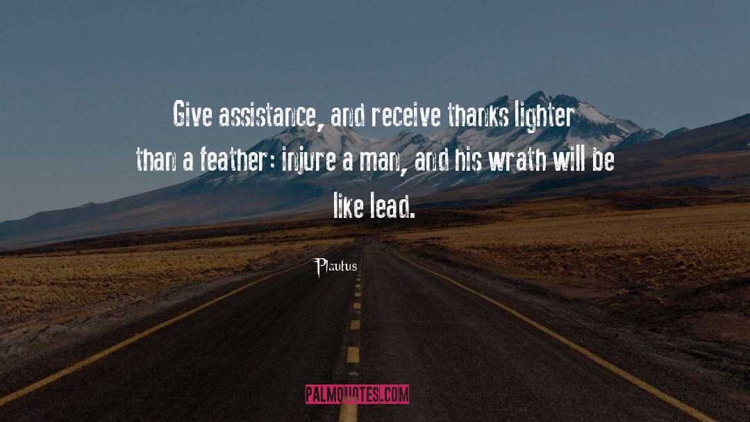 Lead quotes by Plautus