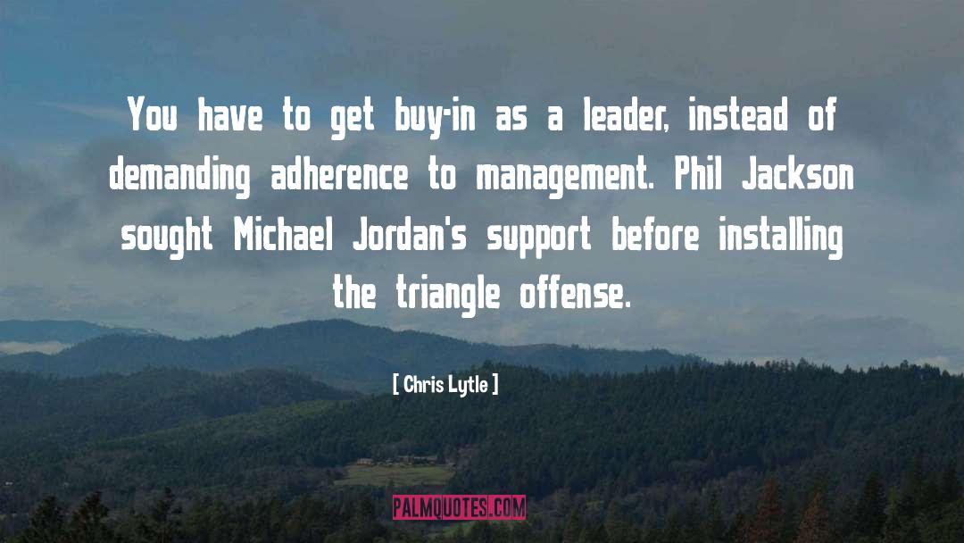 Leader quotes by Chris Lytle