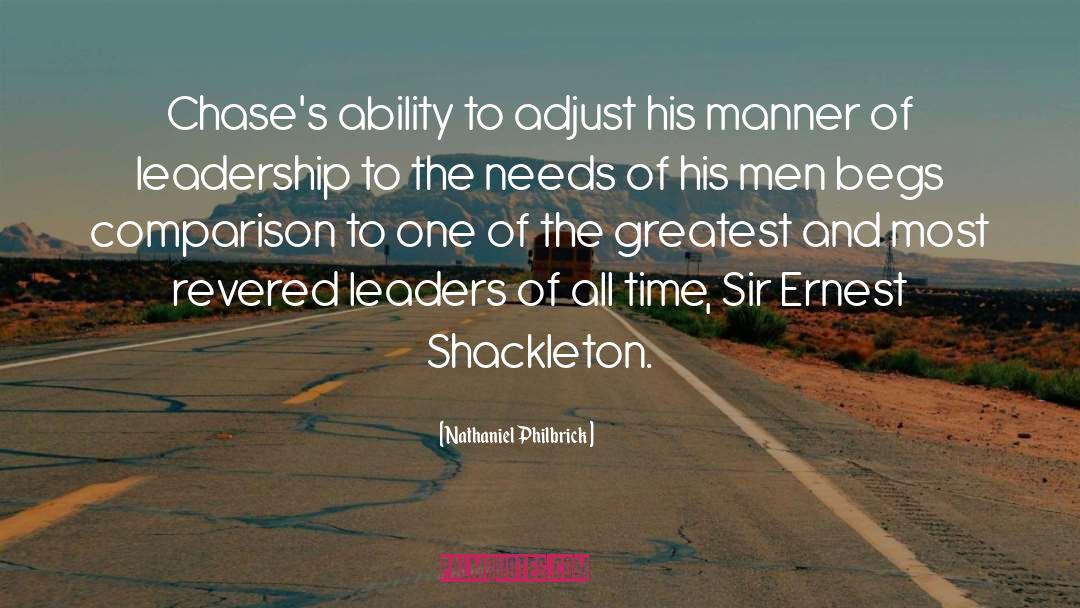 Leaderi Leaders quotes by Nathaniel Philbrick