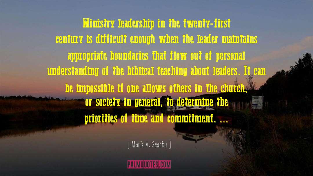 Leaders Honesty quotes by Mark A. Searby