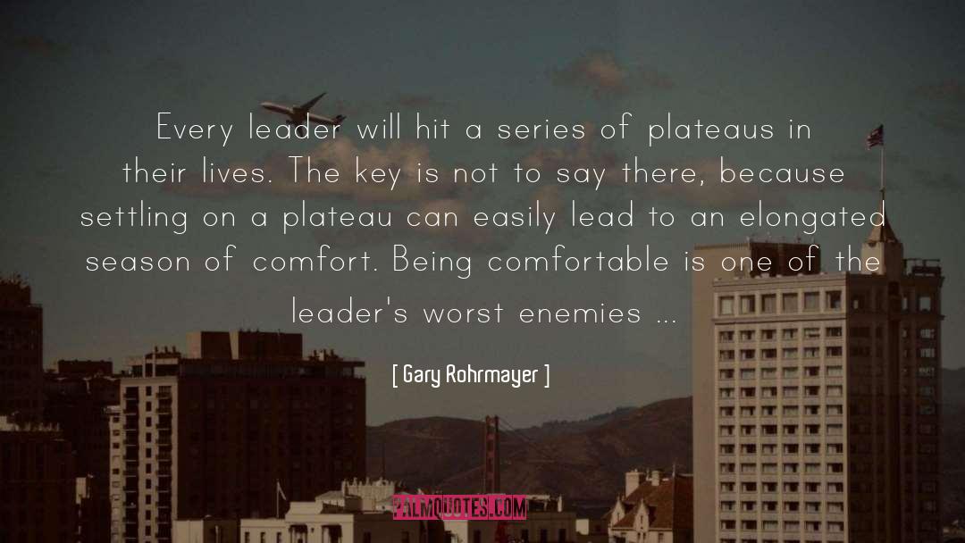 Leaders Leadership quotes by Gary Rohrmayer