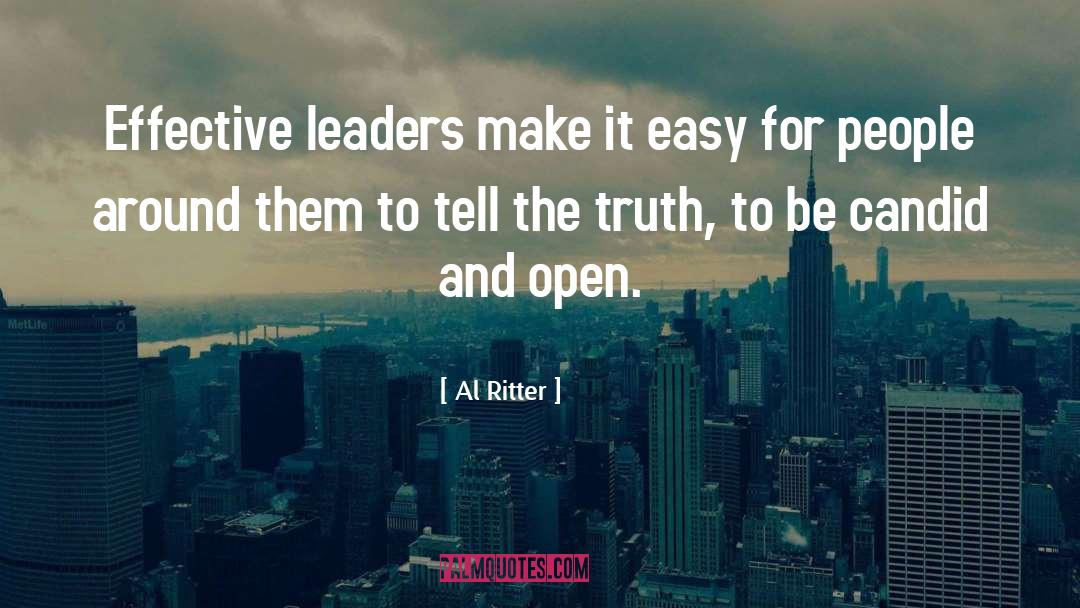 Leaders Leadership quotes by Al Ritter