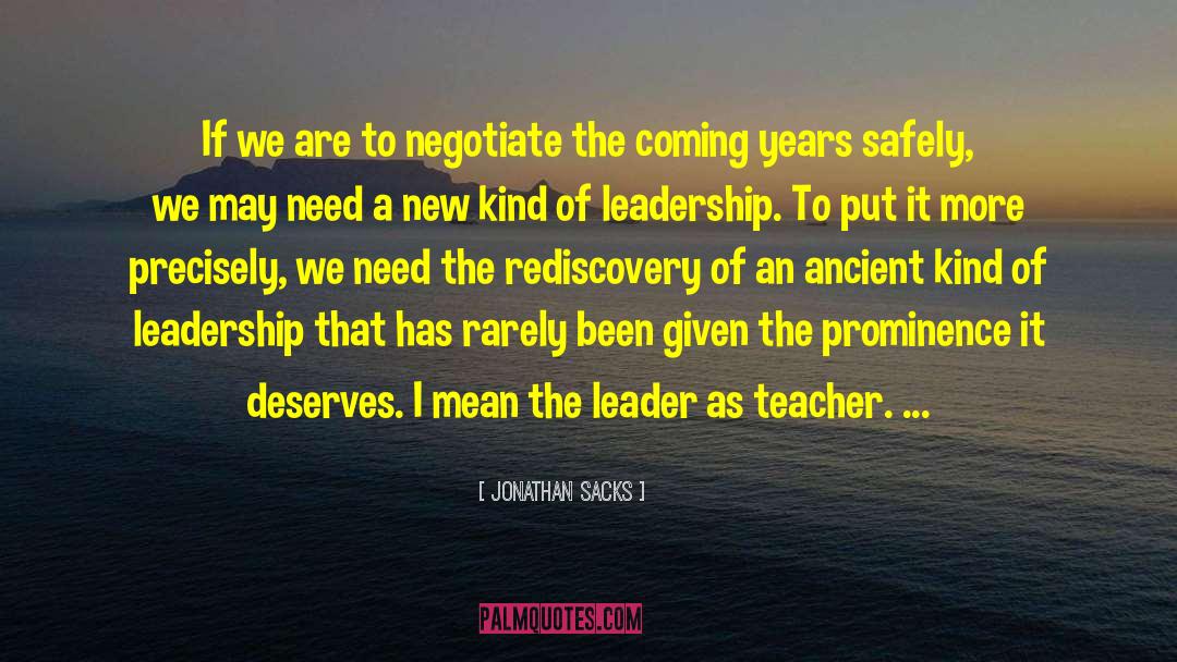 Leadership Experts quotes by Jonathan Sacks