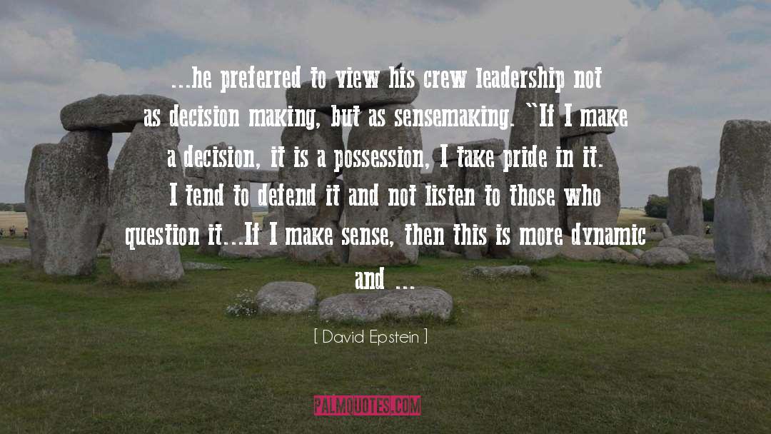 Leadership Model quotes by David Epstein