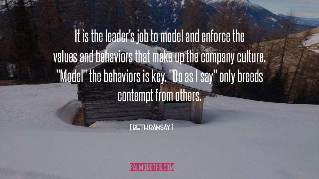 Leadership Model quotes by Beth Ramsay