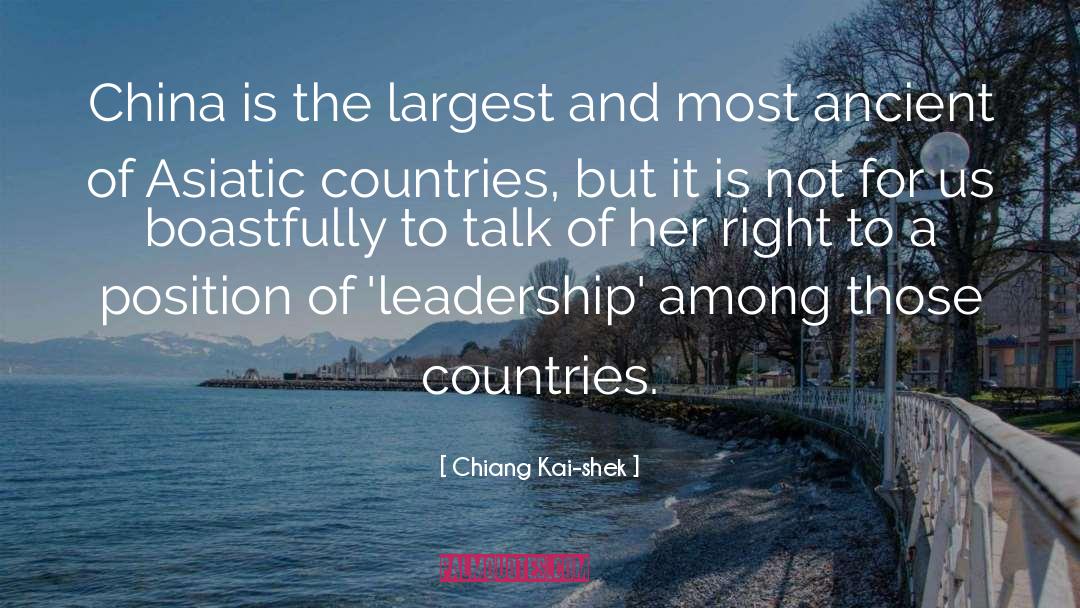 Leadership Position quotes by Chiang Kai-shek