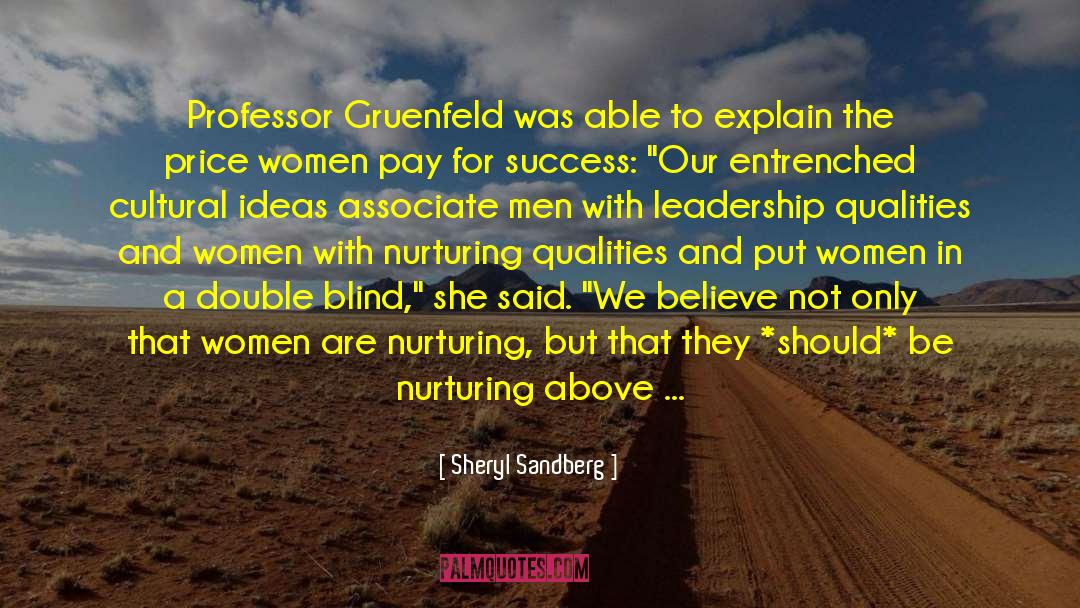 Leadership Qualities quotes by Sheryl Sandberg