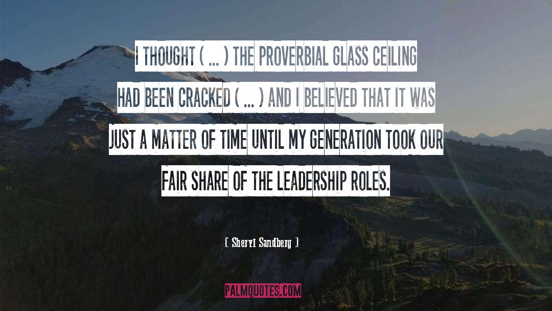 Leadership Roles quotes by Sheryl Sandberg