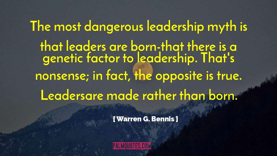 Leadership Speech quotes by Warren G. Bennis