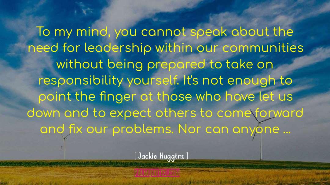 Leadership Style quotes by Jackie Huggins