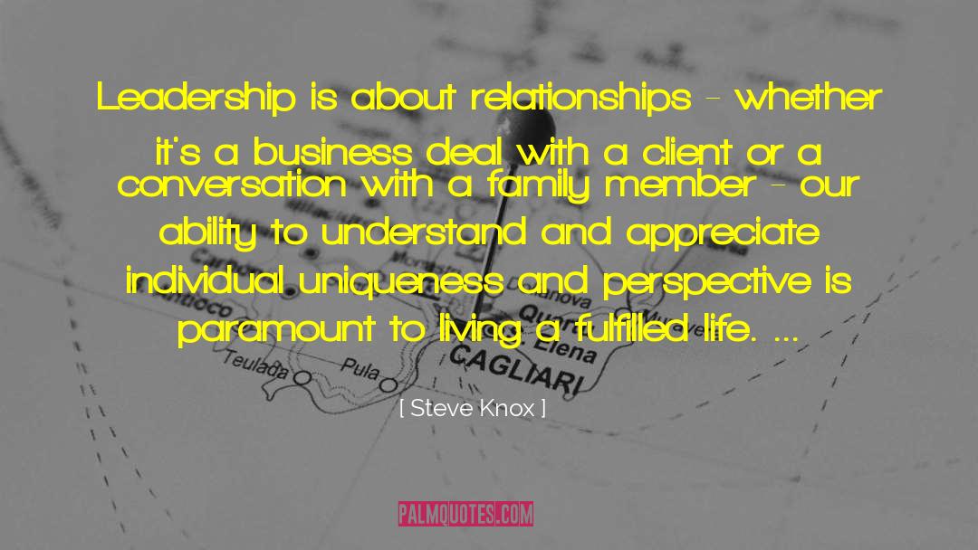 Leadership Thoughts quotes by Steve Knox
