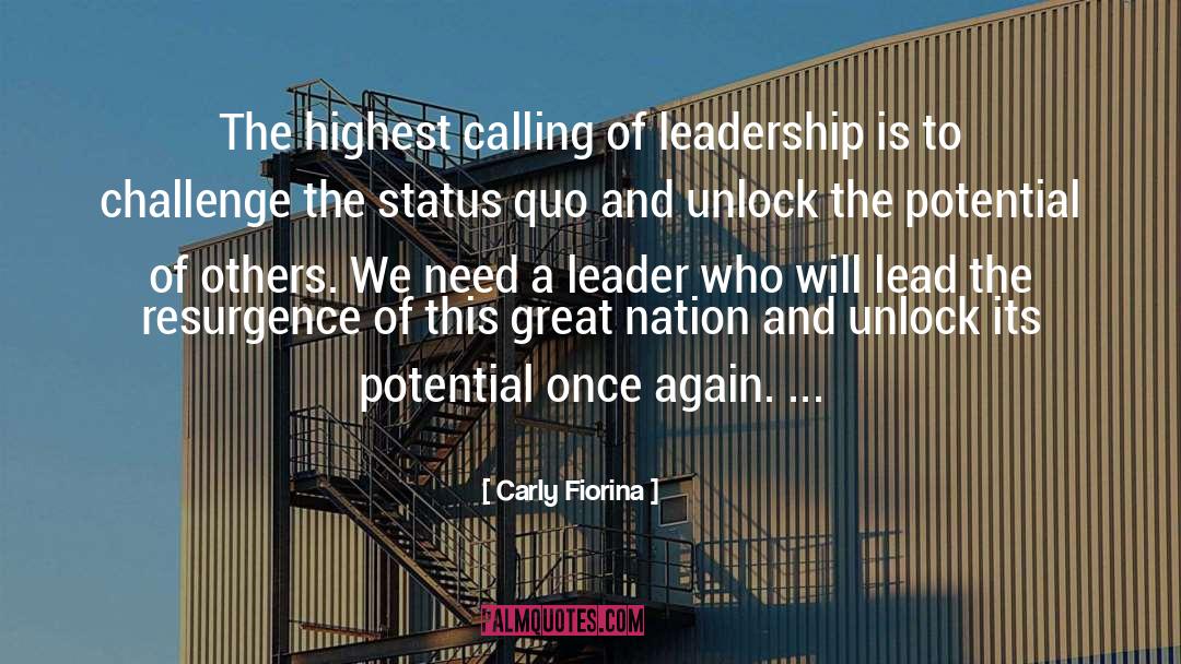 Leadership Thoughts quotes by Carly Fiorina