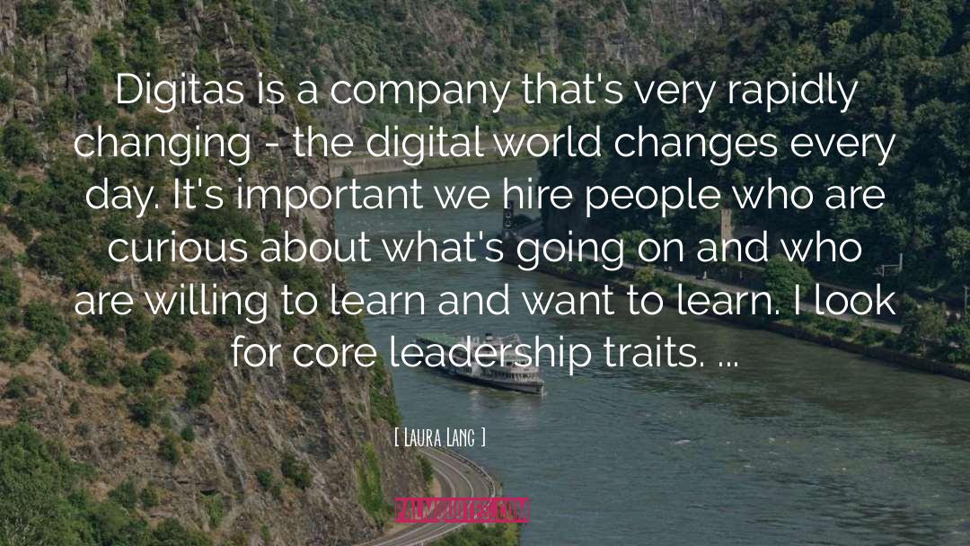 Leadership Traits quotes by Laura Lang