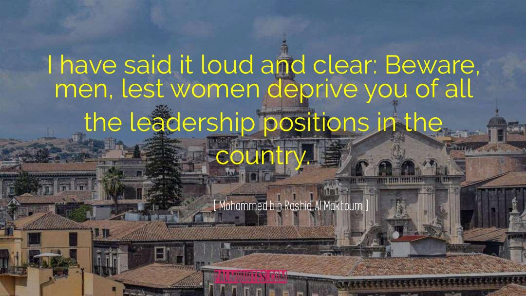 Leadership Women quotes by Mohammed Bin Rashid Al Maktoum