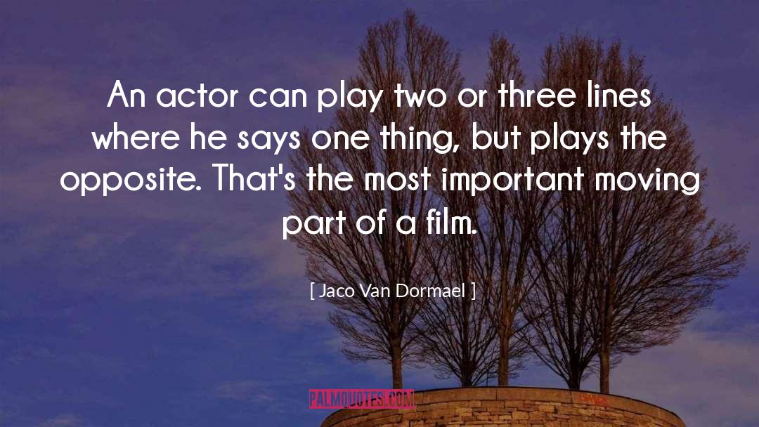 Leading Actor quotes by Jaco Van Dormael