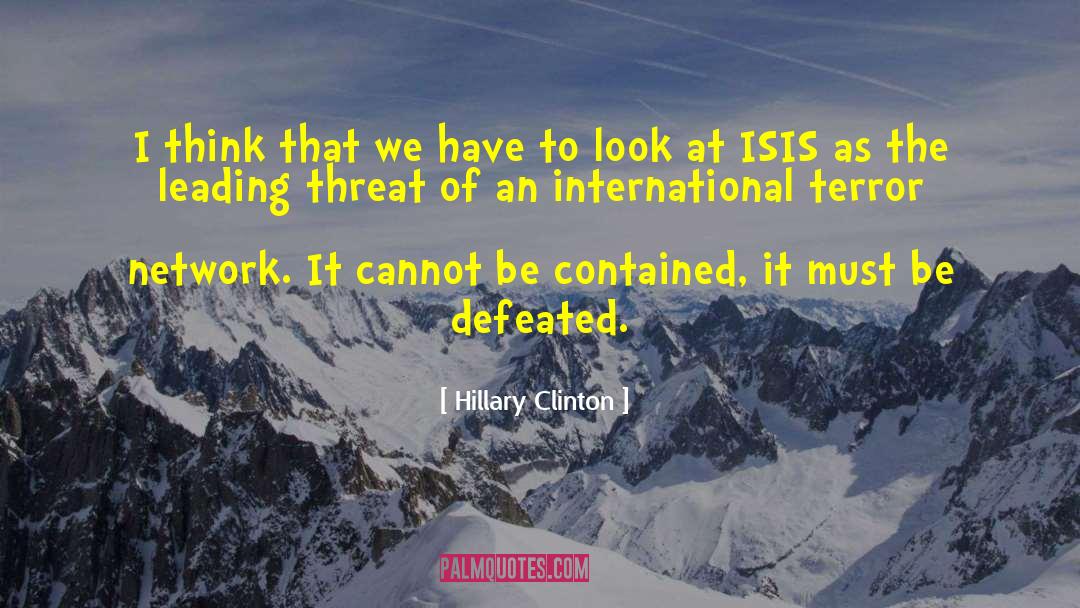 Leading On quotes by Hillary Clinton