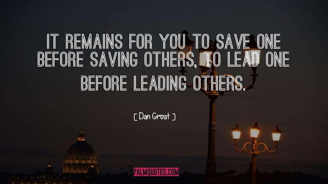 Leading Others quotes by Dan Groat