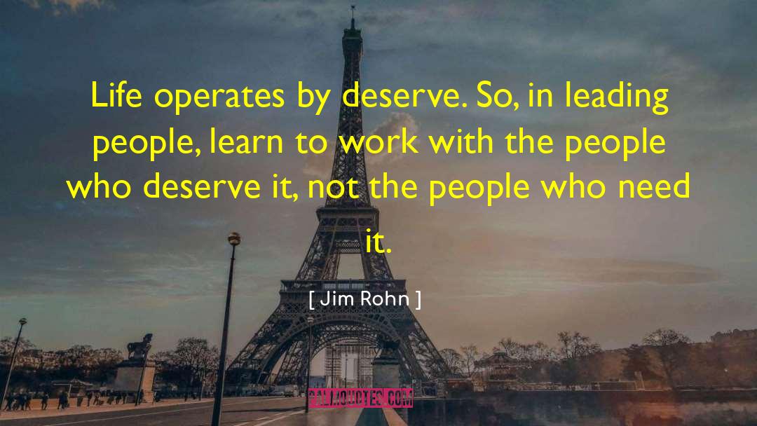 Leading People quotes by Jim Rohn