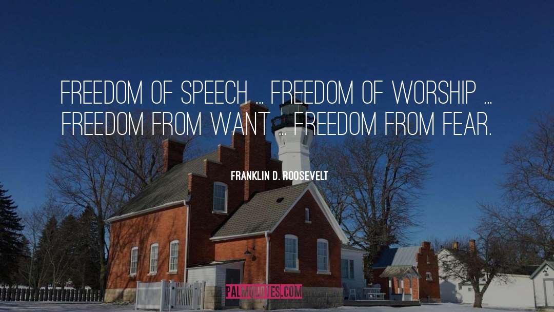 Leading Worship quotes by Franklin D. Roosevelt