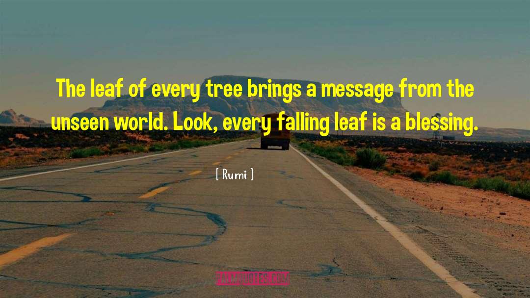 Leafs quotes by Rumi