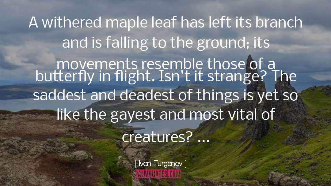 Leafs quotes by Ivan Turgenev