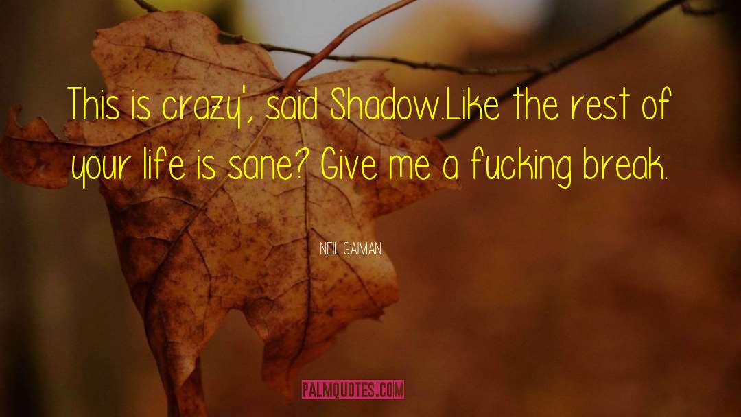 Leaguers Shadow quotes by Neil Gaiman