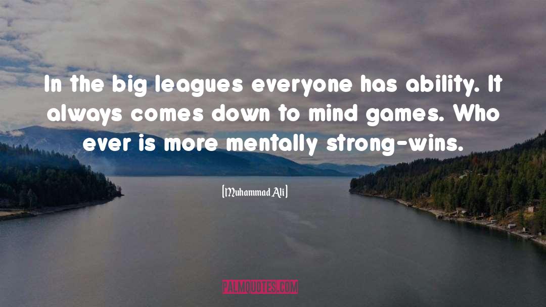 Leagues quotes by Muhammad Ali