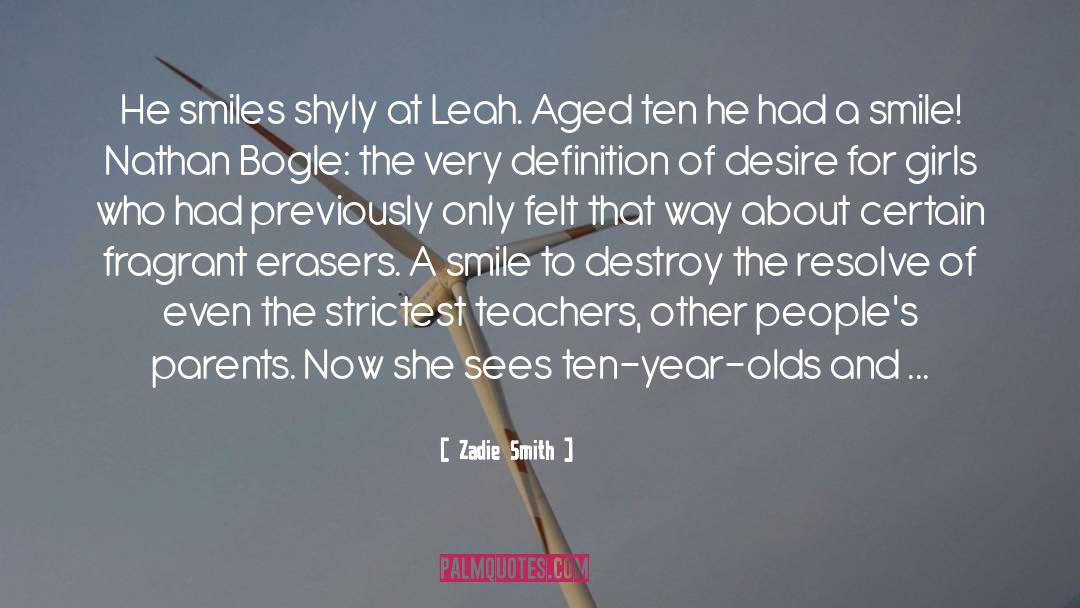 Leah quotes by Zadie Smith