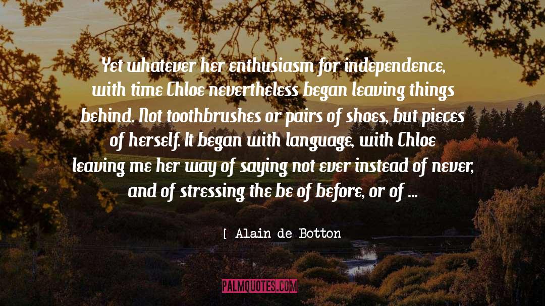 Leak quotes by Alain De Botton
