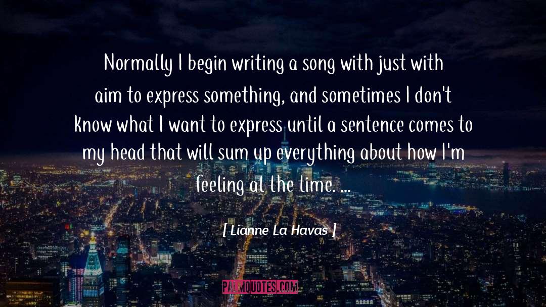 Leala Song quotes by Lianne La Havas
