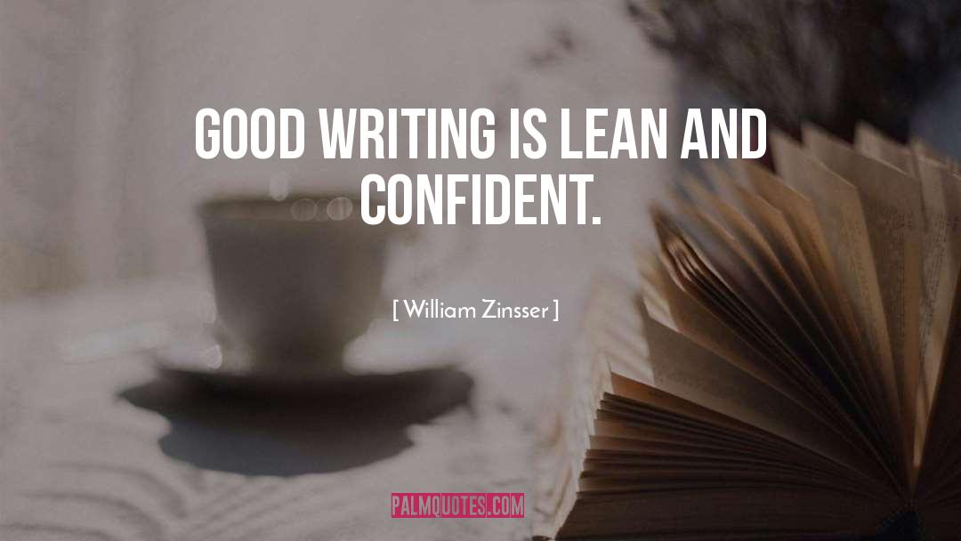Lean quotes by William Zinsser