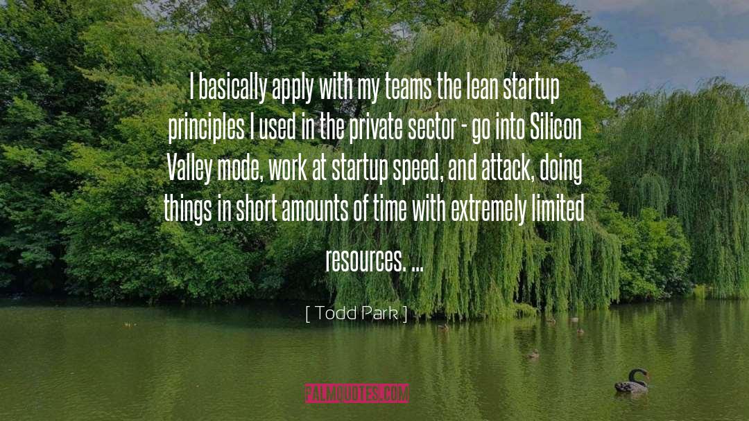 Lean Startup quotes by Todd Park