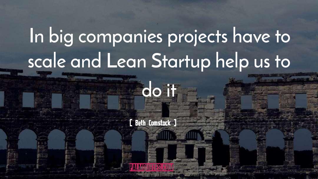 Lean Startup quotes by Beth Comstock