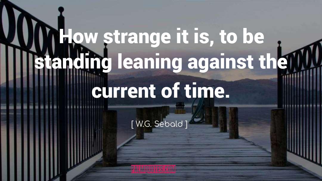 Leaning quotes by W.G. Sebald