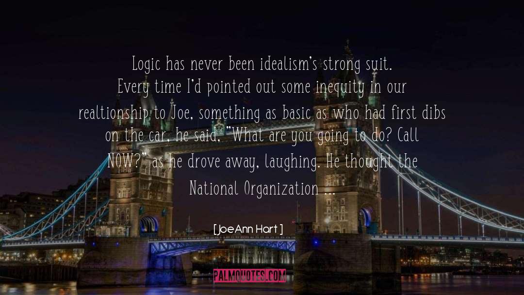 Leap Of Logic quotes by JoeAnn Hart