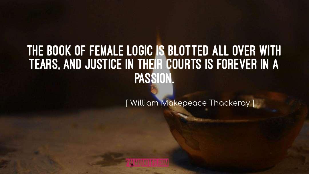 Leap Of Logic quotes by William Makepeace Thackeray