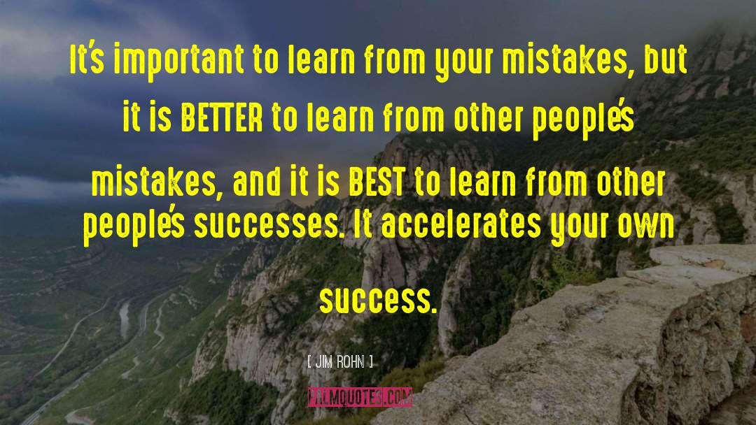 Learn From Your Mistakes quotes by Jim Rohn