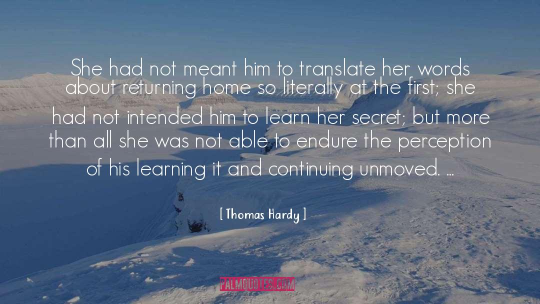Learn The Words Of Eternity quotes by Thomas Hardy