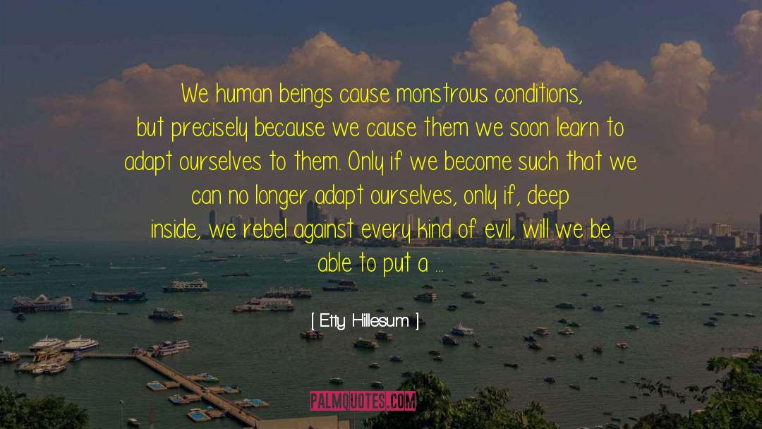 Learn To Adapt quotes by Etty Hillesum