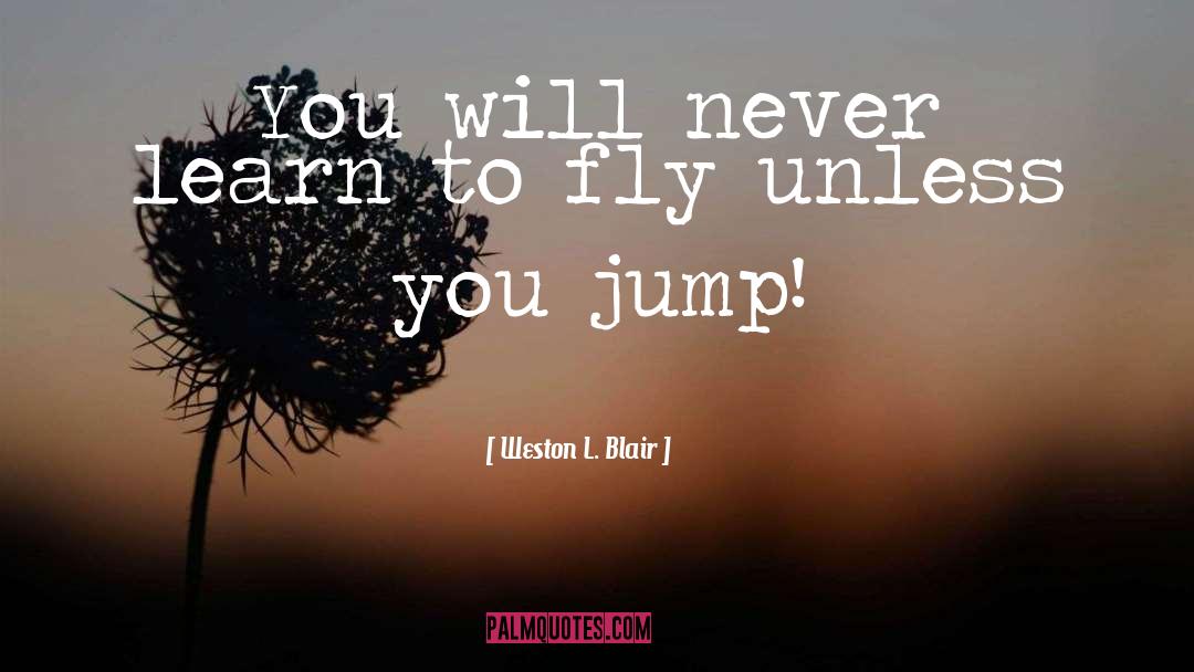 Learn To Fly quotes by Weston L. Blair