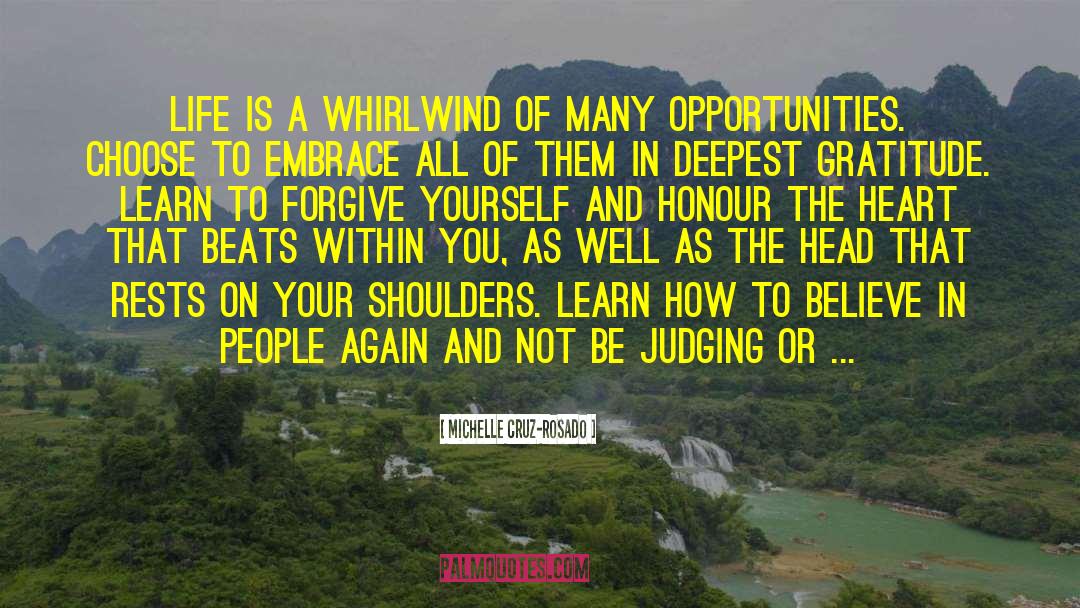 Learn To Forgive quotes by Michelle Cruz-Rosado