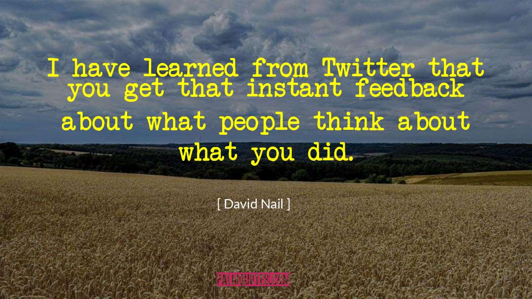 Learned Behavior quotes by David Nail