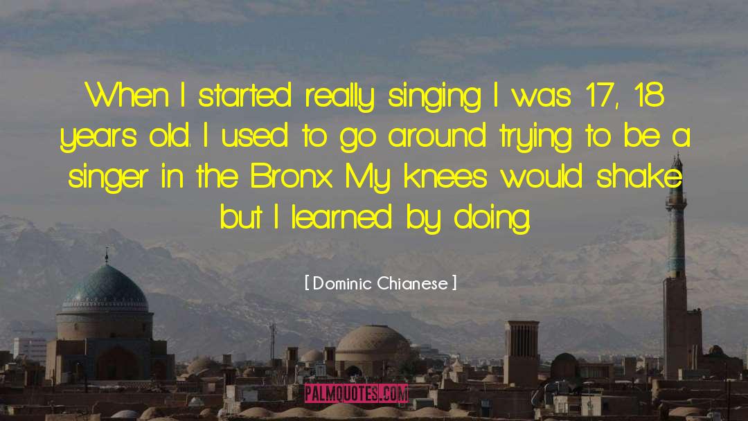 Learning By Doing quotes by Dominic Chianese