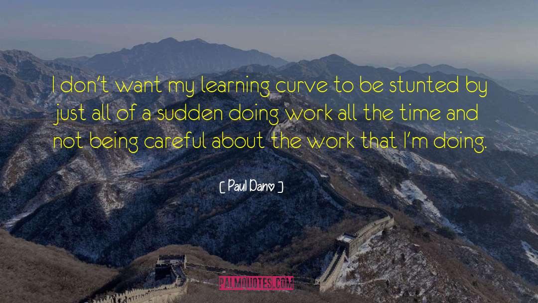 Learning Curve quotes by Paul Dano