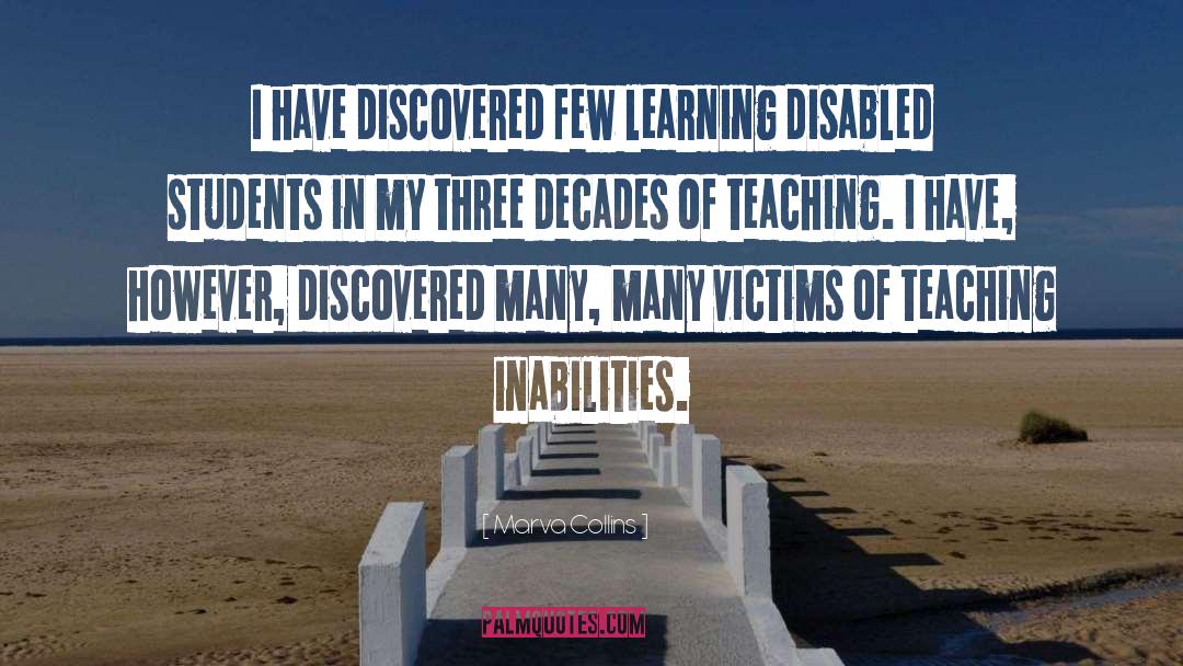 Learning Disabled Students quotes by Marva Collins