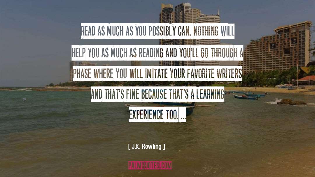 Learning Experience quotes by J.K. Rowling